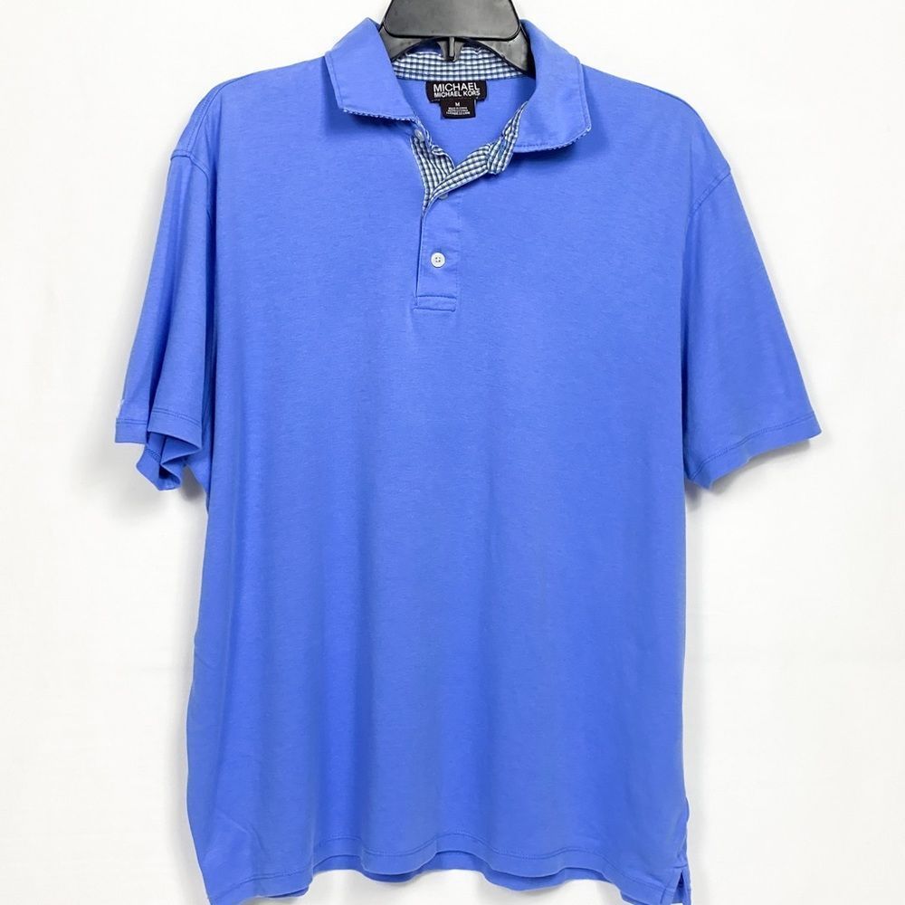 MICHAEL Michael Kors Blue Polo Shirt Mens Medium